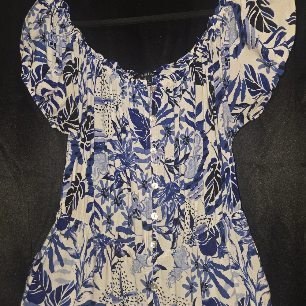 New Look Blue Sleeveless Sundress Maxi - Picture 2 of 5